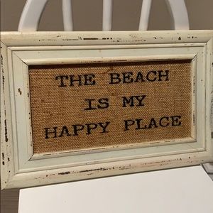 The Beach is My Happy Place home decor sign